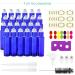 Mavogel 10ml Cobalt Blue Glass Essential Oil Roller Bottles - 24 Count with Stainless Steel Roller Balls, Labels, Opener, Funnel, Dropper and Brush - Perfect for Aromatherapy (Pack of 1) - Buy Online on GoSupps.com