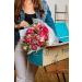 Charming Roses and Alstroemeria Bouquet with Vase - Fresh Cut Flowers by Benchmark Bouquets - Buy Online on GoSupps.com