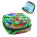 Period Bag Sanitary Napkin Storage Bag Period Pouch Travel Makeup Bag Abstract Green Geometric Art Color179