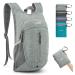 G4Free 10L Hiking Backpack Small Travel Hiking Daypack Lightweight Packable Backpack Casual Foldable Shoulder Bag Grey