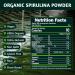ATNreuro Organic Spirulina Powder 32oz USDA Certified 100% Pure & Natural Non-GMO Gluten-Free Detox & Energy Boost Rich in Protein Iron Antioxidants Superfood for Smoothies Ideal for Vegan - Buy Online on GoSupps.com