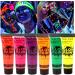 6pcs Glow In The Dark UV Face Paint Set for Halloween, Party & Cosplay - Buy Online on GoSupps.com