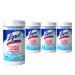 Lysol Disinfectant Wipes, Multi-Surface Disinfectant Cleaning Wipes, For Disinfecting and Cleaning, Crisp Linen, 80 Count (Pack of 4)