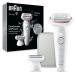 Braun Epilator Silk- pil 9 Hair Removal Device Women Shaver & Trimmer Pivoting Head Wet and Dry Epilator Includes Shaver Head and Trimmer Comb SES9-030
