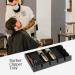 Segbeauty Clipper Rack Organizer Tray - Professional Anti-Slip Barber Tool Holder with 4 Notches - Black Plastic Razor Case for Salon Stations - Buy Online on GoSupps.com