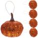 DECHOUS 10pcs Foam Pumpkin Fall Harvest Fake Pumpkins Mini Pumpkins Thanksgiving Party Supplies Faux Pumpkin Craft Decor Halloween Ornament Artificial Little Pumpkin Orange 5CM