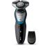 Philips S5400/06 Series 5000 Aqua Touch Electric Shaver with Smart Click Precision Trimmer Charcoal Grey - Aquatic Blue - Super Nova Silver 5 Piece Set