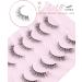 OnlyAll Natural Wispy False Eyelashes - 7 Pairs D1 Natural (6-13MM) - Buy Online on GoSupps.com