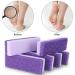 Pumice Stone 6 Pack Foot Scrubber & Callus Remover - Dead Skin Remover for Feet, Heels, Hands and Body - Purple - Buy Online on GoSupps.com