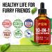 10-in-1 Cat & Dog Multivitamin with Hip & Joint Support - Vitamins C, D, B1-12 - Cranberry Supplement for Bladder, Kidney, Skin - Glucosamine Dog Supplement - Buy Online on GoSupps.com
