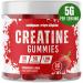 Unique Physique 5000mg Creatine Monohydrate Gummies - for Athletes & Gym Goers - 30 Servings - Strawberry Flavoured - Vegan Free & Low Sugar Supplement