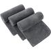 SINLAND Microfiber Hand Towel for Bathroom Super Soft Makeup Remover Cloth Washcloth for Home Spa Sports Face Cleansing Towel 16Inch x 30Inch Grey 3 Pack Dark Grey 16Inch x 30Inch