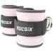 ROCSIX - (1 pair) foot loop cable train adjustable foot cuffs Gym padded foot loop cable train for training on the cable train cable cable tower foot loop kickback fuschlow rose