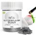 Edible glitter silver powder edible silver glitter gray anthracite 10g vegan gluten -free without E171 - perfect for cocktails pastries and decorations glitter spray