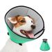 Supet breaker for dog leak protection soft protective collar tape tapes adjustable recycling neck band breathable pet elisabethane leak protection dog after op dog green s s neckpan: 20-25.5cm lime green