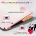 TYMO 2-in-1 Flat Iron Hair Straightener and Curler - 10s Fast Heating, 1 Inch Titanium, 32 Adjustable Temp, Auto Shut Off - Light Pink - Buy Online on GoSupps.com
