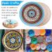 12-Pack Audab 12 Inch Unfinished Wood Circles for Crafts - Wooden Rounds for DIY Projects, Door Hanger, Wood Burning - Buy Online on GoSupps.com