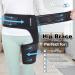 Hip Brace with Removable Belt - Sciatica Pain Relief & Hip Support for Men & Women (Black Left) - Enhanced Compression Sleeve for Arthritis & Pulled Muscles - Buy Online on GoSupps.com