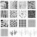 Layering Mixed Media Stencils Set - Leopard, Diamond, Spirals, Cubist, Geometric Patterns - 14 Pcs, 6x6 inch - Ideal for Painting, Walls, Canvas, DIY Crafts, Scrapbooking, Stamp Decor, Card Making - Buy Online on GoSupps.com
