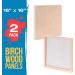 U.S. Art Supply 16x16 Birch Wood Paint Pouring Panel Boards - Pack of 2 Studio Cradle Boards for Painting and Mixed Media Crafts - Buy Online on GoSupps.com