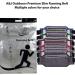 ANJ Outdoors Super Slim Water Resistant Money Belt | Expandable Running Belt for Women and Men | Holds Cell Phones, Cards, and Money | Ideal Waist Bag for Travel, Sports, and Yoga - Black - Buy Online on GoSupps.com