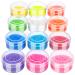 Arts & Crafts Glitter FANDAMEI 12 Colors Extra Fine Glitter Body Cosmetic Glitter for Face Lips Eye Hair Makeup Acrylic Nail Glitter for Gel Polish Nail Art Fine Glitter for Crafting Card Vibrant