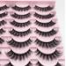 Russian Strip Lashes Yasnai DD Curl | Fluffy Cat Eye Faux Mink Lashes 14 Pairs Pack - Natural False Eyelashes | W01 - Buy Online on GoSupps.com