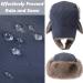 Russian Trapper Ushanka Hats - 3-Piece Set for Men and Women | Winter Bomber Eskimo Hat with Ear Flaps | Windproof and Warm | Classic Style - Buy Online on GoSupps.com