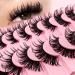 Shop 7 Pairs Flu-ffy D Curl 20mm Manga Lashes | Spiky Cat-Eye & Wispy Faux Mink Lashes - Japanese & Korean Style - Buy Online on GoSupps.com