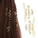 FRDTLUTHW Gold Snake Hair Jewelry for Braids Dreadlock Accessories for Women Girls(pack of 6) Color.Gold