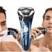 SweetLF 3D Rechargeable Electric Shaver for Men - Wet & Dry Rotary Shaver with Pop-up Trimmer - Blue | Waterproof IPX7 - Buy Online on GoSupps.com