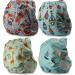 Littles and Bloomz FLV2-0402 Reusable Cloth Diaper Pack - 4 Standard Velcro Diapers for Eco-Friendly Parenting - Buy Online on GoSupps.com