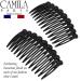 Camila Paris CP2869/2 Small Rounded Black French Twist Hair Comb - Strong Hold Hair Clip for Women - Made in France - Buy Online on GoSupps.com