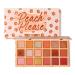 TINTARK Peach Please 18 Colour Eyeshadow Palette for Beauty - Eyeshadow Cosmetics with Matte Metallic Sparkle Shimmer Pink & Highlighter Eye Makeup for Girls & Powder Eye Shadow Pallet