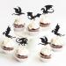 25PCS Dragon Cupcake Toppers Glitter Fantasy Birthday Cupcake Flying Dragon Cupcake Toppers Theme Baby Shower Kids Birthday Party Cake Decorations Supplies Black - Buy Online on GoSupps.com