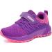 KUBUA Kids Sneakers - Lightweight Breathable Sport Shoes for Boys Girls | Purple - Size 13 Little Kid - Buy Online on GoSupps.com