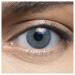 Very covering and natural blue contact lens colored Iced Blue + container from Lensart - 1 pair (2 pieces) - Dia 14.00 - Without strength 0.00 diopters