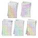 2 Sets Number Stickers (Number 1-300)  Self Adhesive Label Laser Stickers for Organizing Nail Polish Bottle/Nail Swatch Sticks/Lipstick (Dia.10mm)