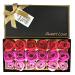 Rose Petal Bath Soap Gift Box - Floral Scented Soap for Valentine's Day, Anniversary, Birthday, Mothers Day - 18 Pcs Gradient Pink Roses - Gifts for Her - Buy Online on GoSupps.com