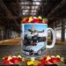 Planes Trains and Automobiles Classic Car Icons Personalised Mug with Choice of Sweets Gift - Buy Online on GoSupps.com