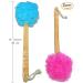 Shower Loofah Body & Back Scrubber - Exfoliating Bath Brush with Long Wooden Handle - 2 Pack Blue & Red - For Men & Women - Buy Online on GoSupps.com