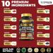 Tenmido Berberine Supplement - 10in1 Formula with Ashwagandha Ceylon Cinnamon Turmeric Panax Ginseng Slippery Elm Fennel Green Tea & More - Immune Digestive Support - 120 Caps - Buy Online on GoSupps.com