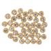 COHEALI 150 Pcs Four Claw Drill Nail Brass Fittings Leather Studs -jaw Iv Diy Cloth Material Degreasing Shoe Goldenx3pcs 0.6X0.6CMx3pcs