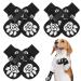 Pupeck dog socks paw protection anti-slide outdoor indoor 3 pair dog shoes for small medium large dogs summer heat protection paws Protection pads with handles for older dogs hardwood floors X-Large (pack of 6) black (Sch Del)