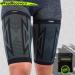 FEEL RECOVERY 2 Compression Bandage for Men & Women | XL Black Thigh Support for Knee Pain Muscle Tears & Cramps - Breathable & Non-Slip - Buy Online on GoSupps.com