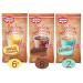 Dr.Oetker soul warmer-14 packed cream cup pudding in the delicious flavors chocolate vanilla and caramel taste