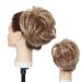 Buy Thick 80g Large Hair Tie Extensions | Messy Bun Updos | Voluminous Light Brown & Blonde Highlights - Buy Online on GoSupps.com