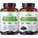 Zazzee Cognitive Brain Health & Vision Support Bundle | Extra Strength Bilberry 20:1 Extract & CDP Choline Capsules | Non-GMO Vegan & ISO Lab Tested