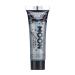Holographic Fine Face & Body Glitter Gel by Moon Glitter - Silver - Cosmetic Festival Glitter Face Paint for Face Body Hair Nails - 12ml