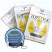 Vapon Topstick - The Original Men's Grooming Tape - Self Adhesive Clear Double Sided Tape for Toupee and Wig Adhesive - 150 Count (3 Boxes) of 1" x 3" Strong Tape Wig Strips with Bonus Key Chain